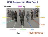 COD5 Resurrection Skins Pack 2